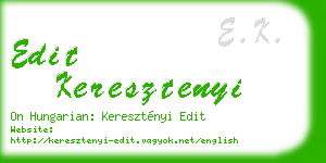 edit keresztenyi business card